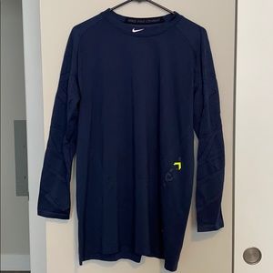 Nike pro combat fitted baseball shirt